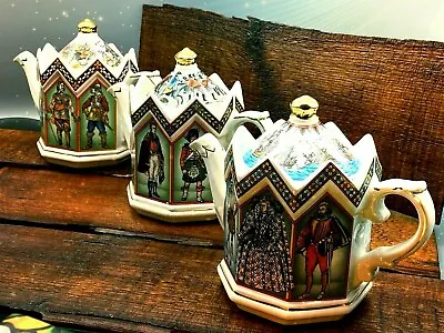 Buy Sadler Trio Historical Series Porcelain Teapots Boxed • 202£