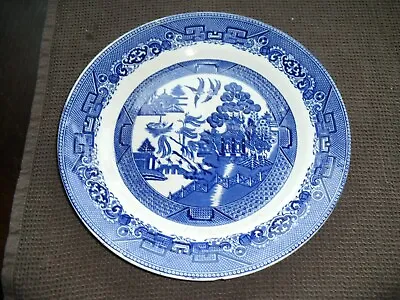 Buy Vintage Solian Ware/ Soho Pottery Willow Pattern Dinner Plate, Impressed 11-8-37 • 4£