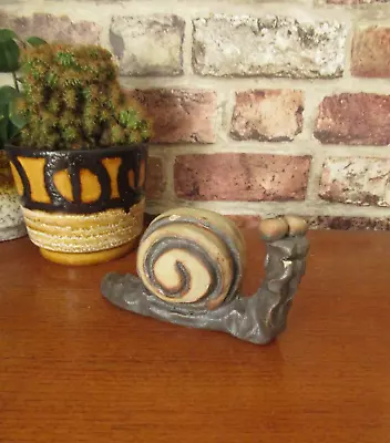 Buy Studio Pottery Snail Figurine Sculpture Vintage Retro • 10£