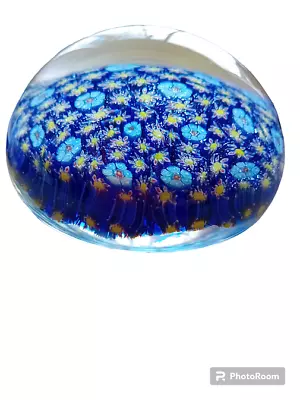 Buy Vintage Mid 20th Century Murano Millefiori Glass Paperweight. ALT Signed • 23£