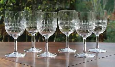 Buy Nancy Baccarat Crystal 6 Antique 15.5cm Water Glasses Set Of 6 Water Glasses • 180.25£