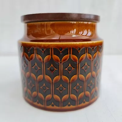 Buy Hornsea Pottery Heirloom Brown Caddy / Cannister With Lid VINTAGE RETRO BOHO • 11.99£
