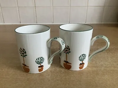 Buy Arthur Wood Orange & Bay Tree - 2 X Tea / Coffee Mugs • 16£