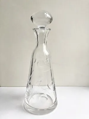 Buy Royal Doulton Lunar Moon Crystal Clear Glass Wine Decanter  Excellent Condition • 39£
