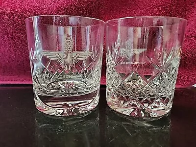 Buy Cut Crystal Glass Tumblers X 2. Old Fashioned / Whiskey Set. Top Quality. 270ml • 15£