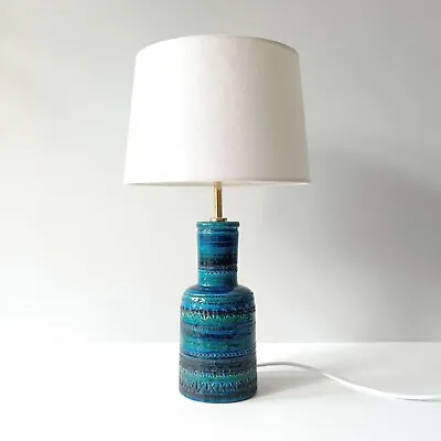 Buy Vintage 1960s Rimini Blue Bitossi Aldo Londi Pottery Ceramic Table Lamp • 249.99£