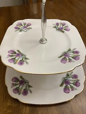 Buy Royal Vale Tiered Dessert Stand Floral Pattern Bone China Victorian Cottage Core • 33.07£