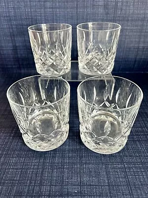 Buy Crystal Whisky Glasses Tumblers X 4 Cut Glass Heavy • 23£