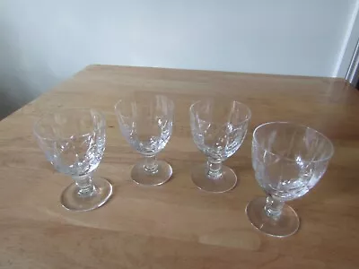 Buy Four Royal Brierley Winchester Pattern Water/wine Glasses Signed VGC • 19.50£