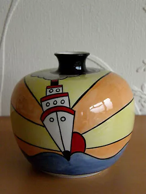 Buy Lorna Bailey 'cruise' Bud Or Posy Vase, Art Deco Inspired, Unused Mint Condition • 75£