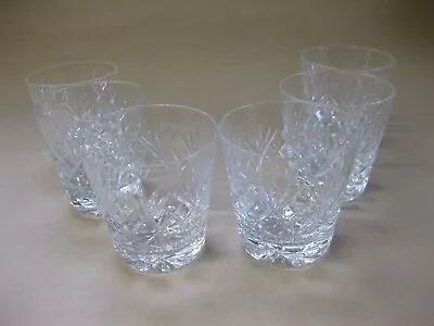 Buy Thomas Webb ~ Set Of 6 Small Vintage Cut Glass Whisky Tumblers / Glasses • 24.99£