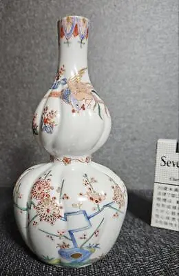 Buy IMARI Ware PHOENIX Pattern Vase 7.2 Inch MEIJI Era Japanese Antique Old Art • 442.73£
