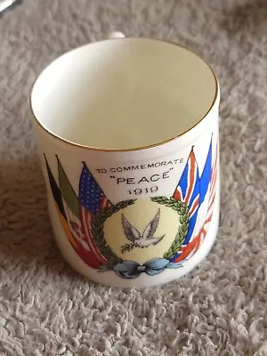 Buy Aynsley China To Commemorate Peace 1919 End Of WWI Small Mug • 14£