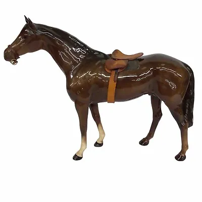 Buy Beswick Large 11” Brown Horse With Leather Tack 1564 Ornament  • 90£