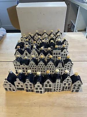 Buy KLM Bols Blue Delft Miniature Houses Collection Of 41 • 650£