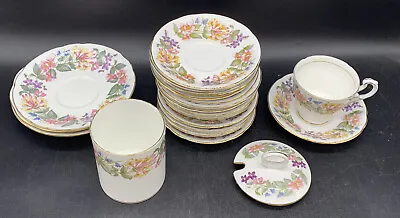 Buy Paragon Country Lane Collection Fine Bone China Cups & Saucers - 21 Pieces • 14.45£