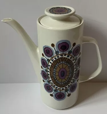 Buy Vintage J&g Meakin Rondo Coffee Pot 1970's Studio Rare Retro Pattern Ceramic • 65£