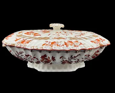 Buy SPODE Copeland INDIA INDIAN TREE Covered Serving Bowl W/ Handles 9.75” Old Mark • 118.74£
