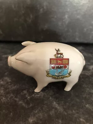 Buy Crested China Archadian Model Of A Sussex Pig. Richmond Surrey Crest • 0.99£