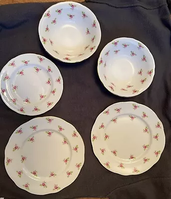 Buy Vintage Duchess Bone China  Rose Bud Pattern  Plates & Bowls • 25£