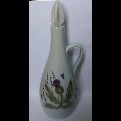 Buy Large Buchan Pottery Thistle Decanter Bottle + Stopper ( Display Only ) • 19.99£