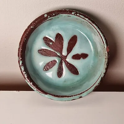 Buy Vintage David Sharp (Rye Pottery) Small  Turquoise Dish 1940's/50's Signed • 9.95£