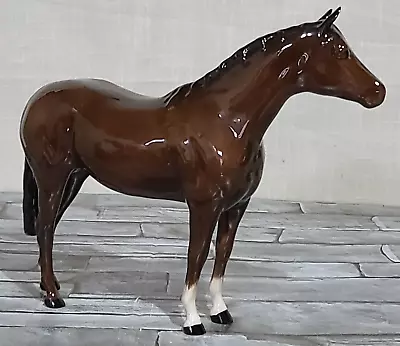 Buy Royal Doulton Large Brown Gloss Thoroughbred  Stallion Horse No. DA 53 • 54.99£
