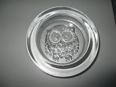Buy Vintage Dartington Frank Thrower Owl Design Dish / Bowl Heavy Crystal • 7.99£