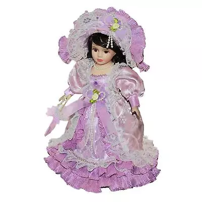 Buy Miniature Porcelain Doll Elegant 30cm Mini Victorian Lady In Gown For Gift • 24.26£