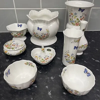 Buy 9 X Aynsley COTTAGE GARDEN China Bundle Various Items Collection, Vases Etc • 45£
