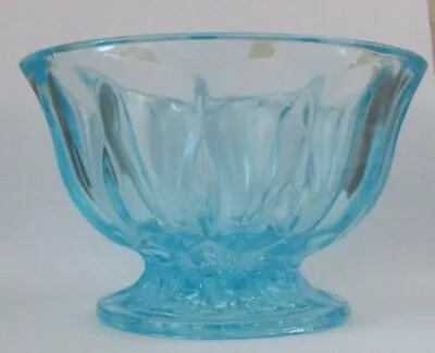 Buy Blue Vaseline Glass 6 Inch Bowl; Excellent Condition • 17.68£