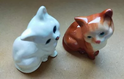 Buy Vintage Beswick Cats X 2 Brown & White  • 6.99£