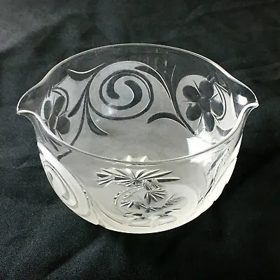 Buy Wine Rinser Finger Bowl Cut Glass Part Frosted Circa 1910 Art Nouveau • 35£