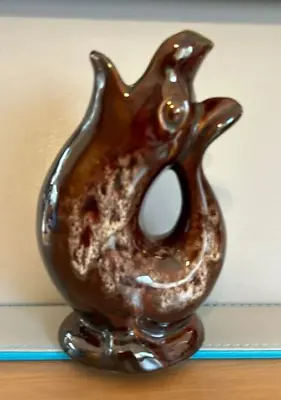 Buy Kernewek Pottery Cornwall Treacle Seal/fish Gurgle Glug Jug Vase 17 Cm Gluggle • 17.75£