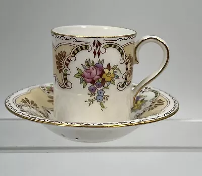 Buy Vintage Samuel Radfrod Fenton Porcelain Demitasse Cup & Saucer Floral • 32.65£
