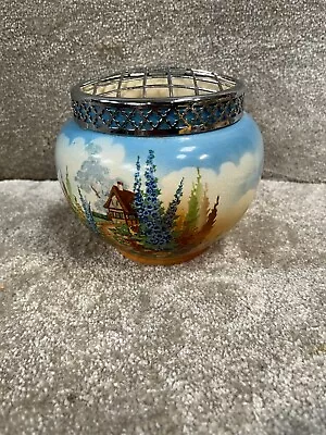 Buy Vintage Newhall Ceramic Pottery Rose Bowl Cottage Design Vase Pot Pourri • 22.99£