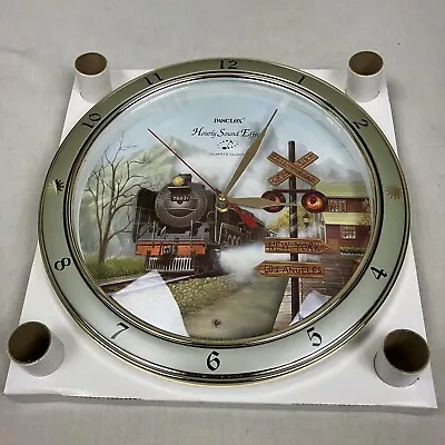Buy Panclox Steam Train Quartz Clock With Hourly Sound Effects And Lights 1994 NEW • 34.99£