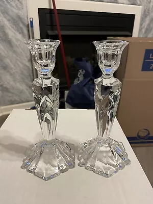 Buy Vintage Lead Crystal Candle Holders Set Of 2 9” Tall.    G 6 • 17.04£