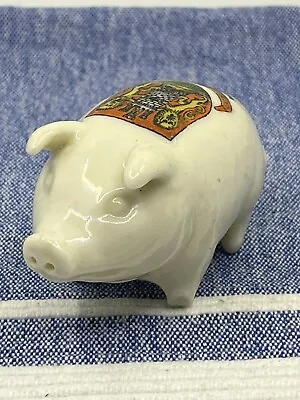 Buy Antique Crested China-Temple-Pig-NORTHAMPTON-Collectible Ornament • 8£