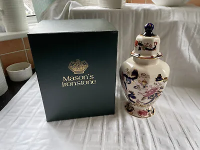 Buy Masons Mandalay (Blue) Lidded Tokyo Temple Vase (Boxed) • 39.50£
