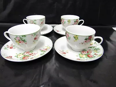Buy Waterside Fine China Tea Set Consisting Of 4 Cups Saucers (O) • 11.99£