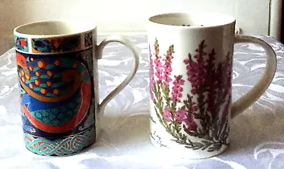 Buy 2 Dunoon Made In Scotland Pottery Mugs 1 Iona And 1 Scottish Heathers • 11.99£