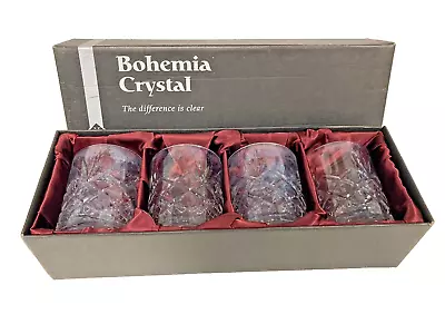 Buy Bohemia Glasses Boxed Set 4 1845 Hand Cut Tumblers Two Boxes Available • 24.99£