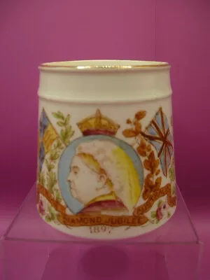Buy Queen Victoria Fine Pottery Mug Commemorating Diamond Jubilee 1897. • 15£