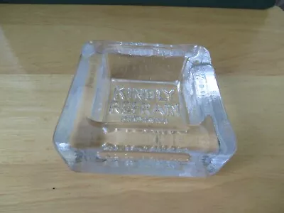 Buy Vintage? Please Refrain From Smoking Heavy Glass Square Paperweight • 4£