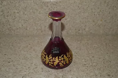 Buy Antique Saint Louis Crystal Purple Pauline Perfume Bottle - France $540 Retail • 70.74£