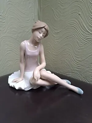Buy Nao By Lladro Figurine Young Ballet Dancer Seated • 10£