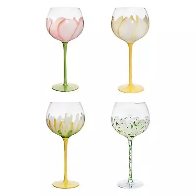 Buy Elegant Goblet Delicate Hand Painted Ornament Glassware • 12.43£