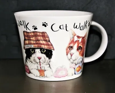 Buy Roy Kirkham Large Laura Breakfast Cup 'Animal Fashion' Cat Fine Bone China NEW • 9£