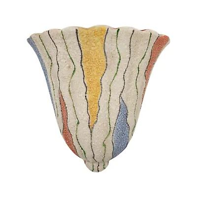Buy Crown Devon Pottery Textured Wall Hanging Planter Flower Pot Holder • 45£